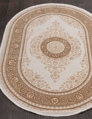 Турецкий ковер QATAR-33030-080-BROWN-OVAL