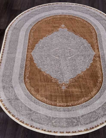 Турецкий ковер ERVA-18133-GRAY-TERRA-OVAL