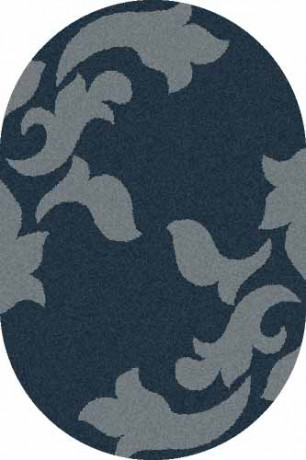 Овальный ковер PLATINUM T620 NAVY-BLUE