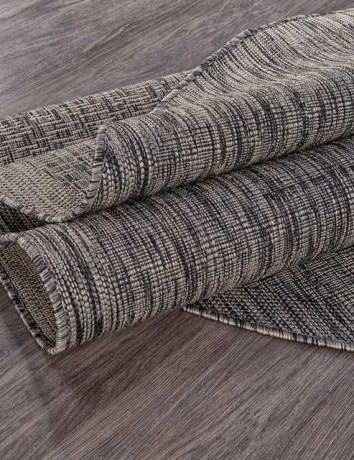 Ковёр VEGAS-S008-D-GRAY-BLACK-OVAL