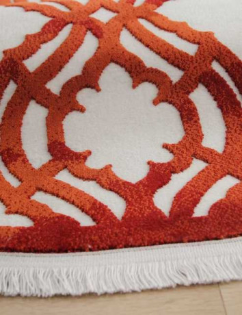 Турецкий ковер SARDES-TRUVA-08423R-RED-RED-DAIRE