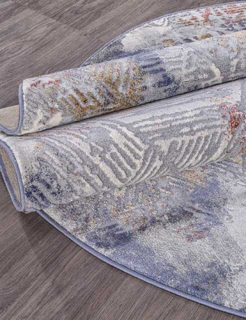 Турецкий ковер MARDAN-5040A-COKEN-D-GREY-BLUE-OVAL