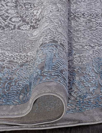 Турецкий ковер ARMINA-03878A-BLUE-BLUE-OVAL