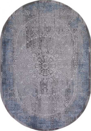 Турецкий ковер ARMINA-03878A-BLUE-BLUE-OVAL