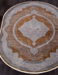 Турецкий ковер ERVA-18135-GRAY-TERRA-OVAL