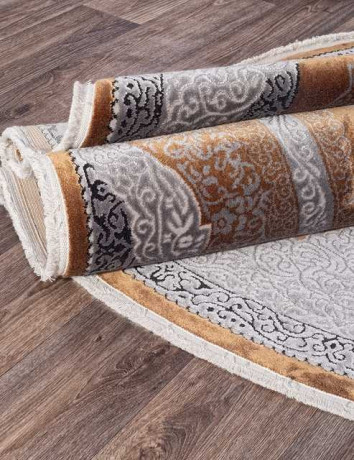 Турецкий ковер ERVA-18135-GRAY-TERRA-OVAL