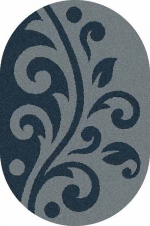 Овальный ковер PLATINUM T621 BLUE