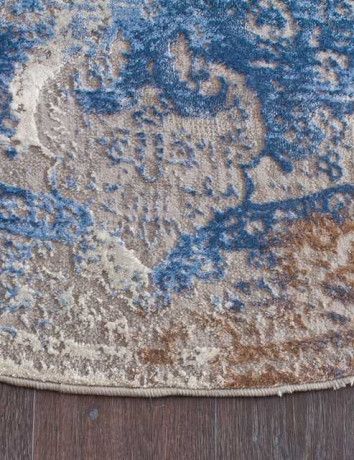 Турецкий ковер ARMINA-03879A-BLUE-BLUE-OVAL