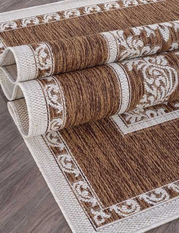 Ковёр VEGAS-S001-BROWN-CREAM-STAN