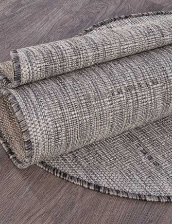 Ковёр VEGAS-S008-GRAY-OVAL