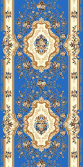 Ковровая дорожка (тканная) Diana 5 синий