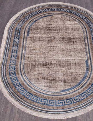 Турецкий ковер REGINA-O0274-030-BLUE-OVAL