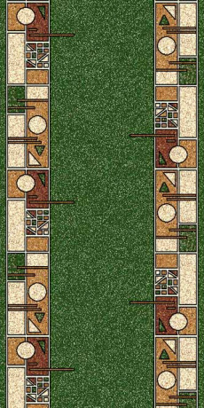 Ковровая дорожка (тканная) Diana 4 бежевый