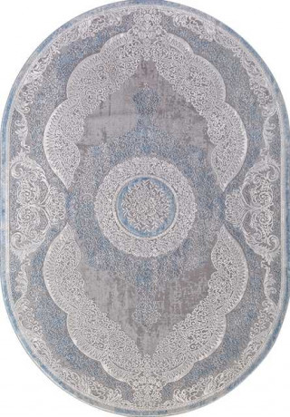 Турецкий ковер ARMINA-03880A-BLUE-BLUE-OVAL