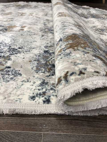 Турецкий ковер DOKU-9354H-BLUE-CREAM-OVAL