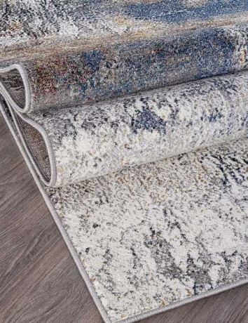 Ковёр LONDON-D821-GRAY-RED-STAN