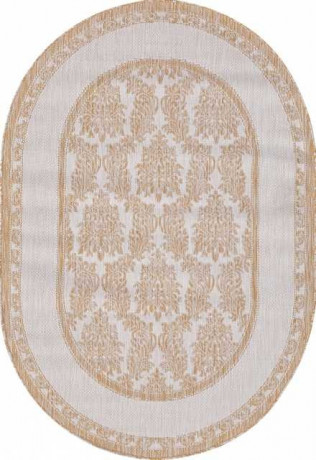 Ковёр VEGAS-S001-CREAM-OVAL