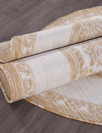 Ковёр VEGAS-S001-CREAM-OVAL