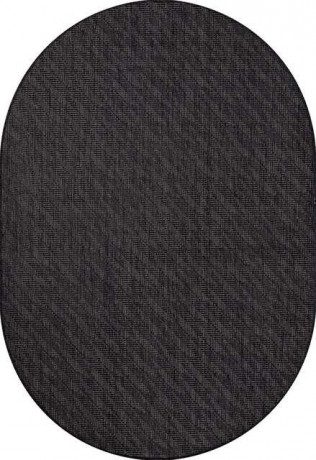 Ковёр VEGAS-S112-BLACK-OVAL