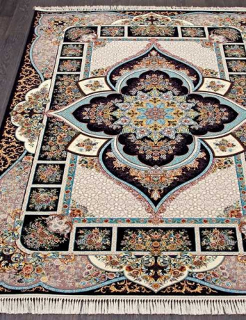 Иранский ковер SHIRAZ-4039-NAVY-BLUE-STAN