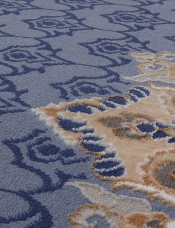 Турецкий ковер QATAR-33525-030-BLUE-OVAL