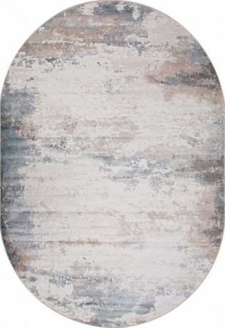 Ковёр NATUREL-D994-BEIGE-BLUE-OVAL