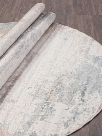 Ковёр NATUREL-D994-BEIGE-BLUE-OVAL