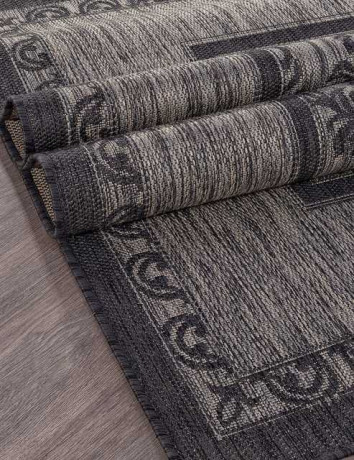 Ковёр VEGAS-S001-D-GRAY-BLACK-STAN