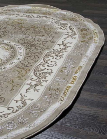 Турецкий ковер PACHA-07823Y-POLY-C-BEJ-POLY-C-OVAL