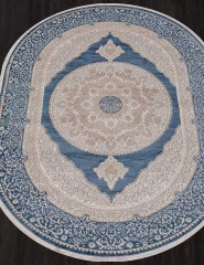 Ковёр MOROCCO-D763-BLUE-OVAL