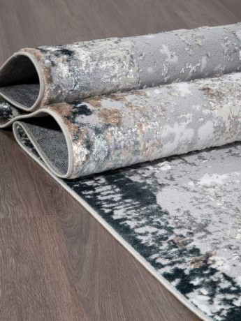 Турецкий ковер PERU-C062A-D-GREY-SHIRINK-BLUE-FDY-STAN