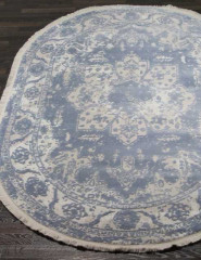 Турецкий ковер TRUVA-08311T-BLUE-BLUE-OVAL